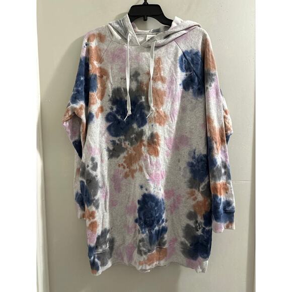 Victoria's Secret Pink Sweatshirt Dress Hoodie Pullover size Medium - Picture 1 of 8